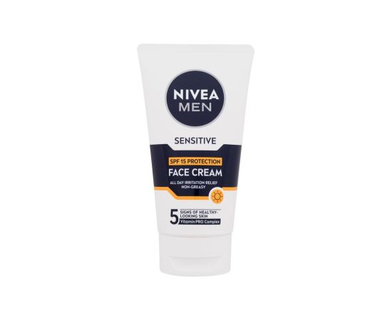 Nivea Men Sensitive / Face Cream 75ml SPF15 M / Day Cream