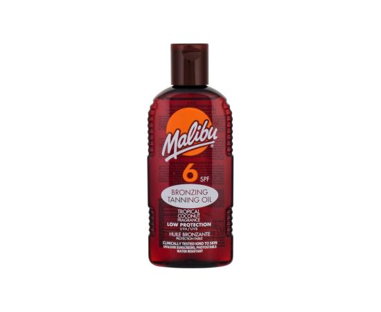 Malibu Bronzing Tanning Oil 200ml SPF6 W / Sun Body Lotion