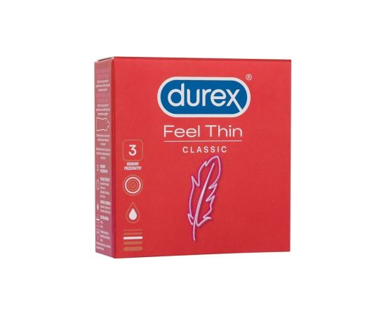 Durex Feel Thin / Classic 3pc M / Condoms