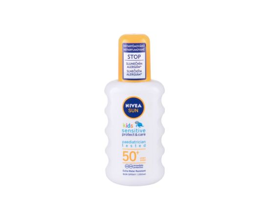 Nivea Sun Kids / Protect & Sensitive 200ml Sun Spray SPF50+ K / Sun Body Lotion