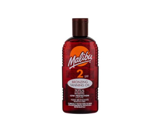 Malibu Bronzing Tanning Oil 200ml SPF2 W / Sun Body Lotion