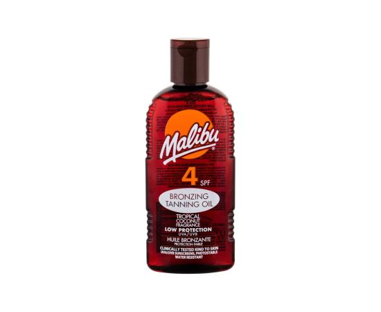 Malibu Bronzing Tanning Oil 200ml SPF4 W / Sun Body Lotion