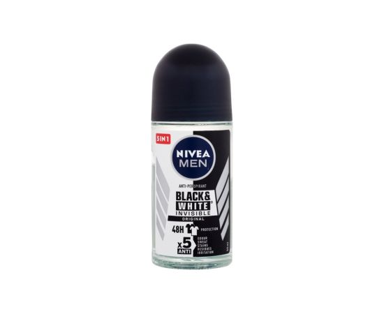 Nivea Men Invisible For Black & White / Original 50ml Deo Roll-On 48H M / Antiperspirant