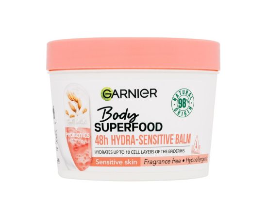 Garnier Body Superfood / 48h Hydra-Sensitive Balm 380ml Oat Milk + Prebiotics W / Body Balm