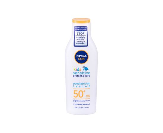 Nivea Sun Kids / Protect & Sensitive 200ml Sun Lotion SPF50+ K / Sun Body Lotion