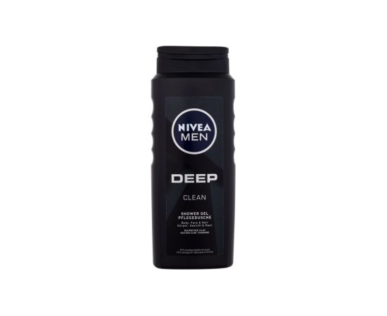 Nivea Men Deep / Clean 500ml Body, Face & Hair M / Shower Gel