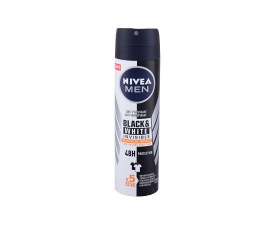 Nivea Men Invisible For Black & White / Ultimate Impact 150ml 48h M / Antiperspirant