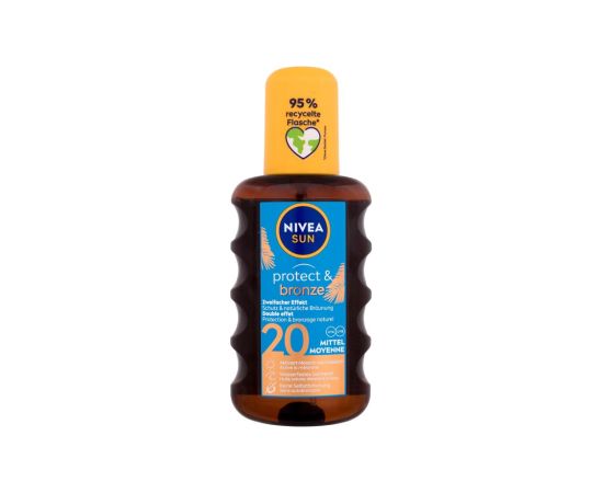 Nivea Sun / Protect & Bronze Oil Spray 200ml SPF20 U / Sun Body Lotion