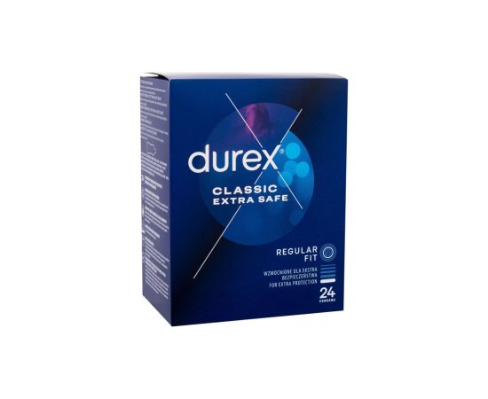 Durex Extra Safe Thicker 24pc M / Condoms