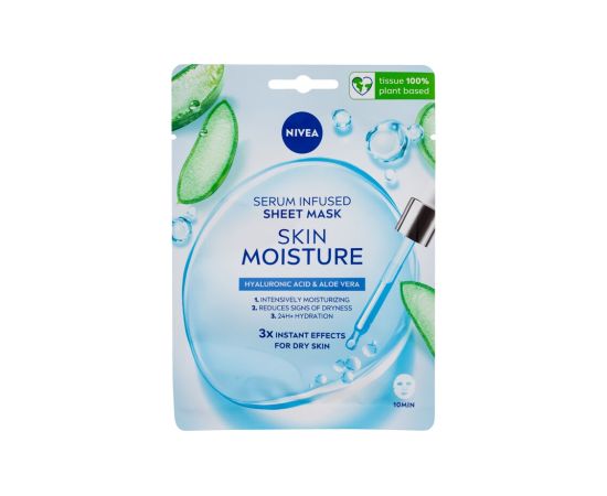 Nivea Skin Moisture / Serum Infused Sheet Mask 1pc W / Face Mask