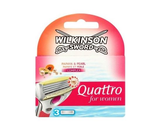 Wilkinson  Quattro For Women Papaya & Pearl 3 szt