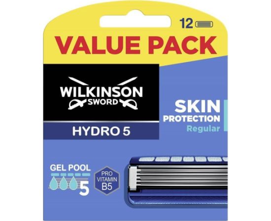 Wilkinson  Hydro 5 Skin Protection Regular zapasowe ostrza do maszynki do golenia dla mężczyzn 12szt