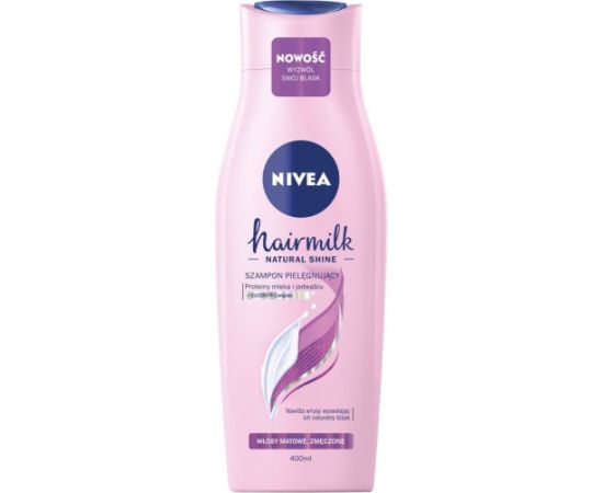 Nivea Hair Milk Szampon do włosów matowych i zmęczonych 400 ml