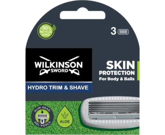 Wilkinson  Wilkinson Hydro Trim & Shave ostrza do maszynki do golenia i stylizacji 3szt.