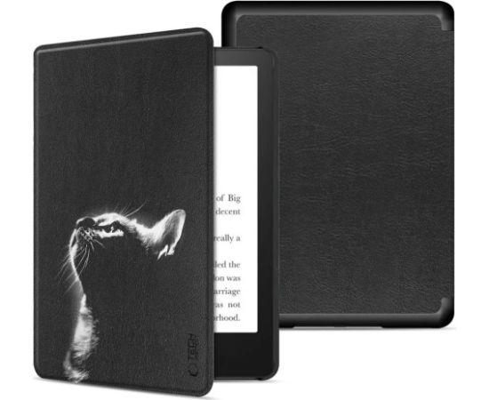 Tech-Protect защитный чехол SmartCase Kindle Paperwhite VI/Colorsoft/Signature Edition, black cat