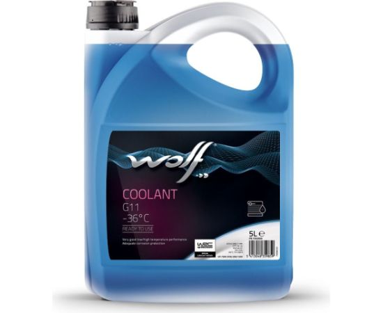 Wolf RADIATOR COOLANT -36oC 5L dzesēšanas skidrums zils G11 IAT