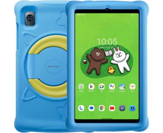 Blackview Tab 60 Kids, 8.68inch WXGA+ 800*1340, T606 Octa-core 1.6GHz, Front 5MP; Rear 8MP camera, memory 4GB/128GB, 6050mAh battery, Android 13, Support Dual SIM card, 802.11 a/b/g/n/ac(2.4/5GHz),Blue