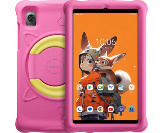 Blackview Tab 60 Kids, 8.68inch WXGA+ 800*1340, T606 Octa-core 1.6GHz, Front 5MP; Rear 8MP camera, memory 4GB/128GB, 6050mAh battery, Android 13, Support Dual SIM card, 802.11 a/b/g/n/ac(2.4/5GHz),Pink