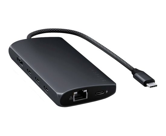 SATECHI USB-C MultiPort Adapter 8K with Ethernet V3 - Midnight