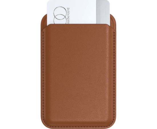 SATECHI Vegan-Leather Magnetic Wallet Stand (Brown)