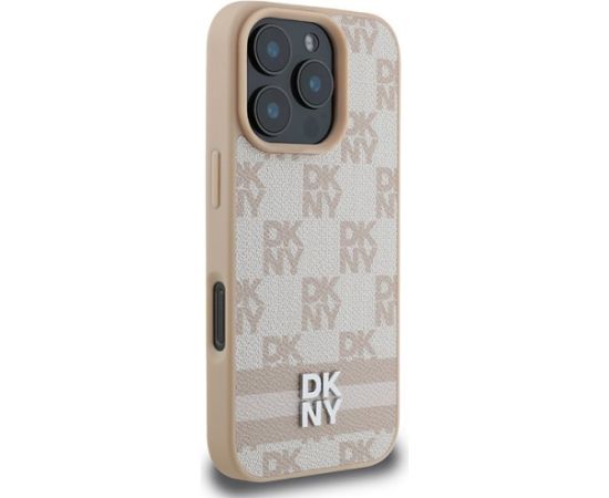 DKNY Checkered Pattern & Printed Stripes Защитный Чехол для Apple iPhone 16 Pro Max