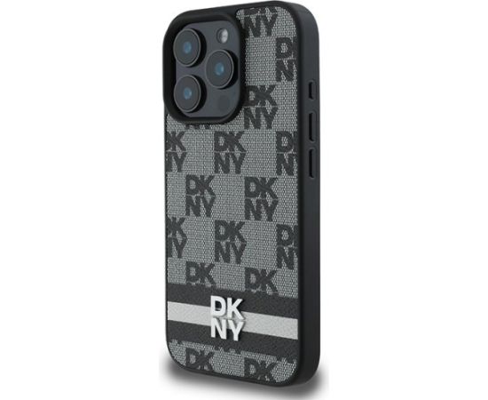 DKNY Checkered Pattern & Printed Stripes Защитный Чехол для Apple iPhone 16 Pro Max