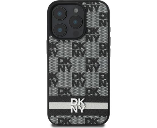 DKNY Checkered Pattern & Printed Stripes Защитный Чехол для Apple iPhone 16 Pro Max