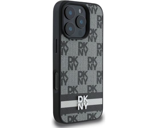 DKNY Checkered Pattern & Printed Stripes Защитный Чехол для Apple iPhone 16 Pro