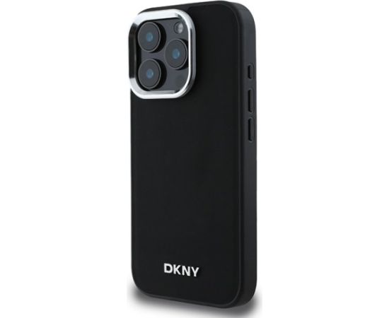 DKNY Plain Silver Logo MagSafe Защитный Чехол для Apple iPhone 16 Pro