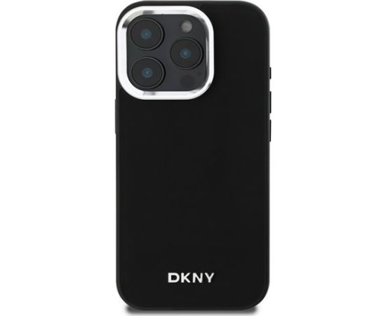 DKNY Plain Silver Logo MagSafe Защитный Чехол для Apple iPhone 16 Pro