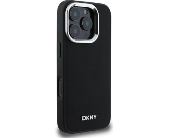 DKNY Plain Silver Logo MagSafe Защитный Чехол для Apple iPhone 16 Pro