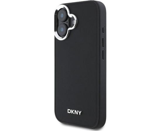 DKNY Plain Silver Logo MagSafe Aizsargapvalks Priekš Apple iPhone 16