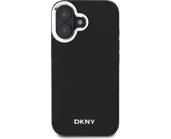 DKNY Plain Silver Logo MagSafe Aizsargapvalks Priekš Apple iPhone 16