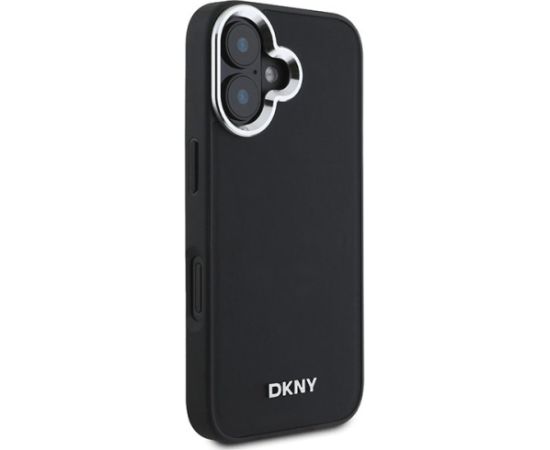 DKNY Plain Silver Logo MagSafe Aizsargapvalks Priekš Apple iPhone 16