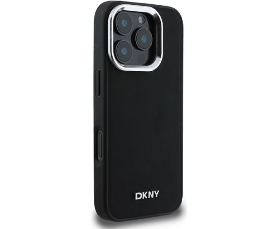 DKNY Plain Silver Logo MagSafe Защитный Чехол для Apple iPhone 16 Pro Max