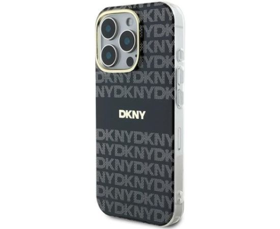 DKNY Repeat Texture Pattern With Stripe Aizsargapvalks Priekš Apple iPhone 16 Pro