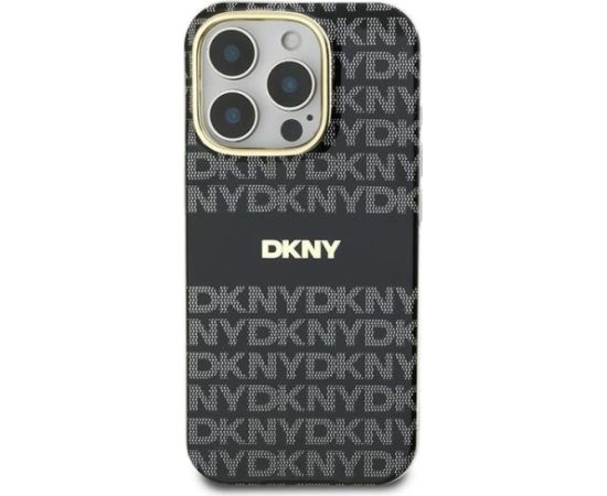 DKNY Repeat Texture Pattern With Stripe Aizsargapvalks Priekš Apple iPhone 16 Pro