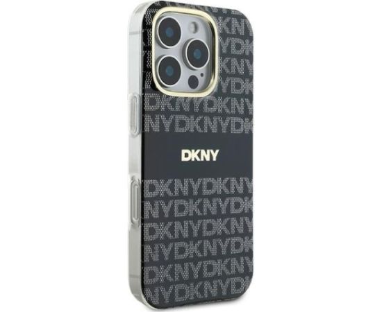 DKNY Repeat Texture Pattern With Stripe Aizsargapvalks Priekš Apple iPhone 16 Pro