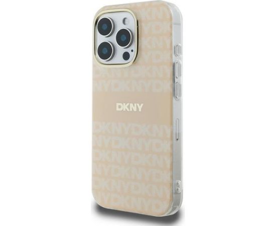 DKNY Repeat Texture Pattern With Stripe Aizsargapvalks Priekš Apple iPhone 16 Pro Max