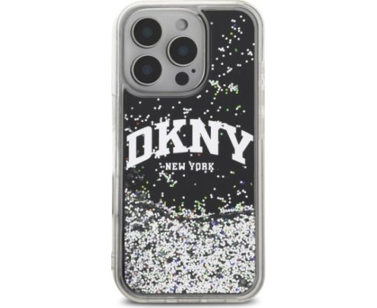 DKNY Liquid Glitter Arch Logo Защитный Чехол для Apple iPhone 16 Pro Max