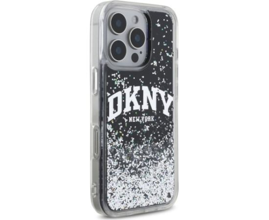 DKNY Liquid Glitter Arch Logo Защитный Чехол для Apple iPhone 16 Pro Max