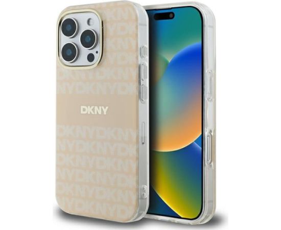 DKNY Repeat Texture Pattern With Stripe Защитный Чехол для Apple iPhone 16 Pro