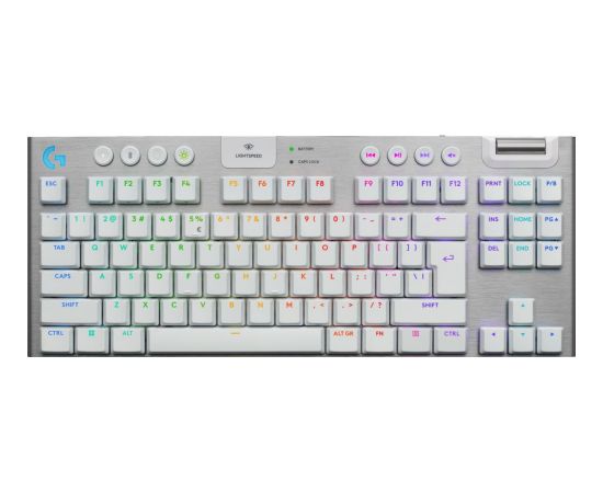 Keyboard Logitech G915 X LightSpeed TKL Tactile US (W), white