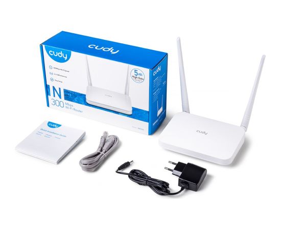 Cudy WR300 wireless router Fast Ethernet Single-band (2.4 GHz) White