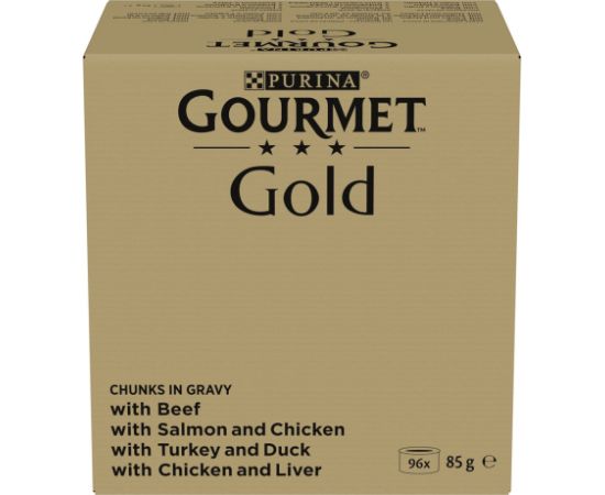 PURINA GOURMET GOLD Kawałki w sosie 96x85g