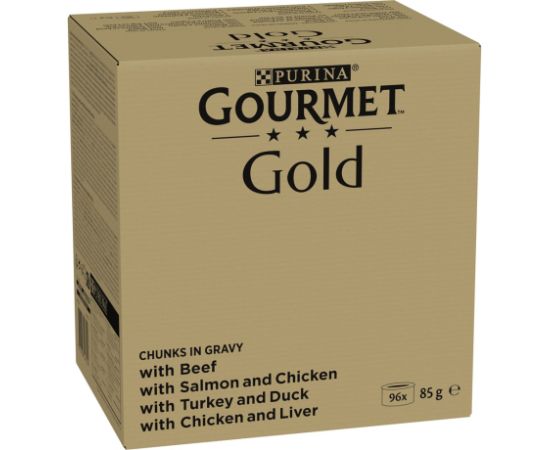 PURINA GOURMET GOLD Kawałki w sosie 96x85g