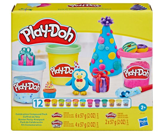 PLAY-DOH Celebration compound pack, 12 шт