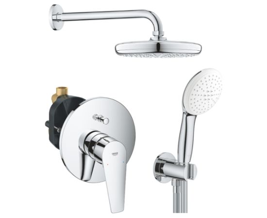 Grohe komplekts-iebūvējamā dušas sistēma ar maisītāju un rokas dušas komplektu, hroms