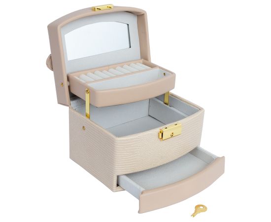 Jewelry box SEZANE LUX 16x13x11.5cm, beige