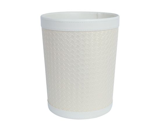 Trash bin WILMA 22x22x27.5cm, white